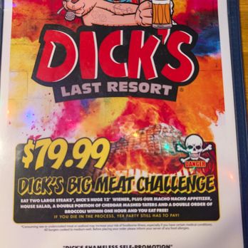 Dick’s Last Resort - In front of the menu - Bars Near Me - Orlando, Florida Dick’s Last Resort - In front of the menu - Bars Near Me - Orlando, Florida