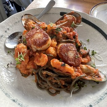 Brava Garden Eatery - Black Ink Spaghetti Del Mar - Wine Bars Near Me - Pleasanton, California Brava Garden Eatery - Black Ink Spaghetti Del Mar - Wine Bars Near Me - Pleasanton, California