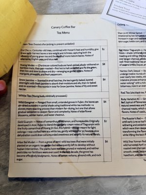 Menu photo 2 Canary Coffee Bar Milwaukee, WI Menu photo 2 Canary Coffee Bar Milwaukee, WI
