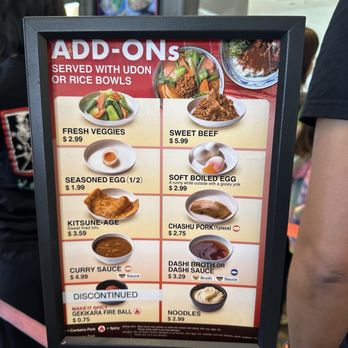 Marugame Udon - Menu add-ons - Japanese Near Me - Cupertino, California Marugame Udon - Menu add-ons - Japanese Near Me - Cupertino, California