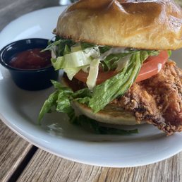 Ranch house Chicken Sandwich- great crunch and the smoky flavor of the ranch was an awesome compliment! Ranch house Chicken Sandwich- great crunch and the smoky flavor of the ranch was an awesome compliment!