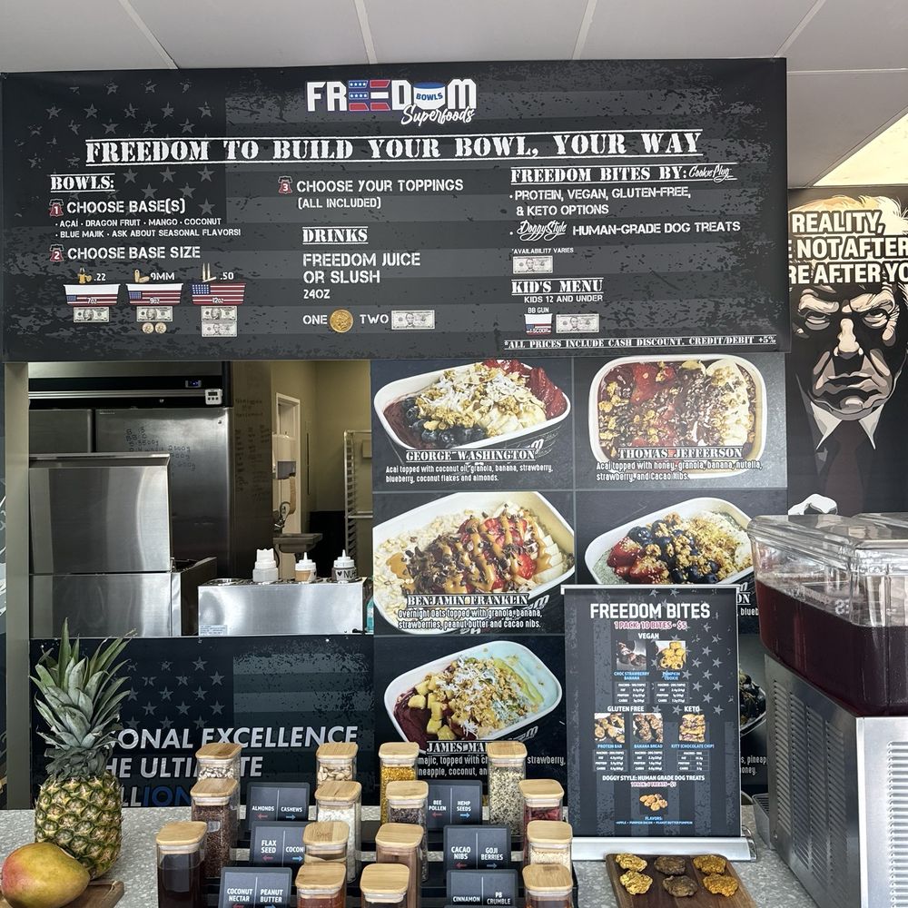 Freedom Bowls - Menu - Acai Bowls Near Me - Redlands, California