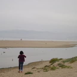 Past the lagoon is the beach