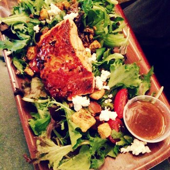 Cafe Strudel - Salmon and Goat Cheese Salad - New American Near Me - West Columbia, South Carolina