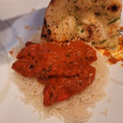 Nirvana Indian Bistro - Butter chicken and garlic naan