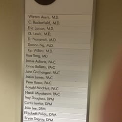 Kaiser Orthopedics - List of providers