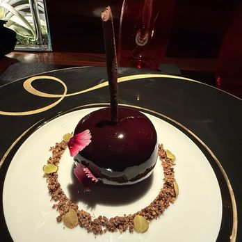 L'Atelier de Joel Robuchon - Chocolate cherry bomb - French Near Me - Miami, Florida L'Atelier de Joel Robuchon - Chocolate cherry bomb - French Near Me - Miami, Florida