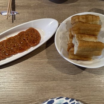 B2J Fish Soup - Sweet Rice Stuffed Lotus Root and Fried Chinese Donut - Chinese Near Me - Edison, New Jersey B2J Fish Soup - Sweet Rice Stuffed Lotus Root and Fried Chinese Donut - Chinese Near Me - Edison, New Jersey