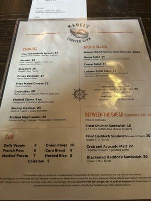 Menu photo 1 Mabels Lobster Claw Kennebunkport, ME