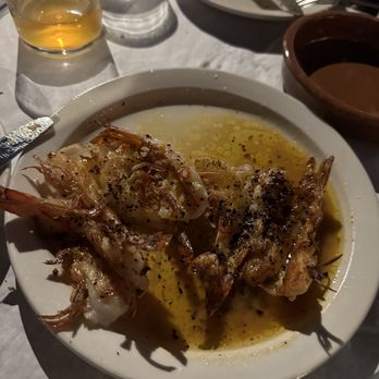 Cervo's - shrimp dish - loved that they're grilled, but they looked kinda sad served this way - Seafood Near Me - New York, New York