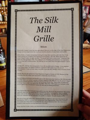 Menu photo 2 Silk Mill Grille Orange, VA Menu photo 2 Silk Mill Grille Orange, VA