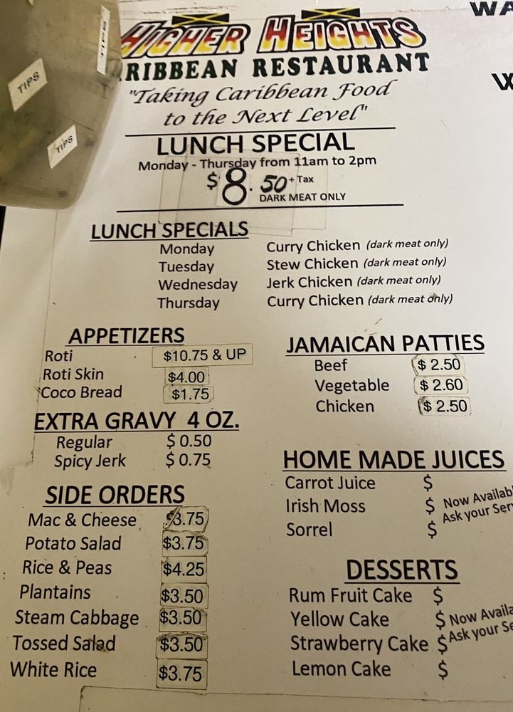 Higher Heights Caribbean Restaurant