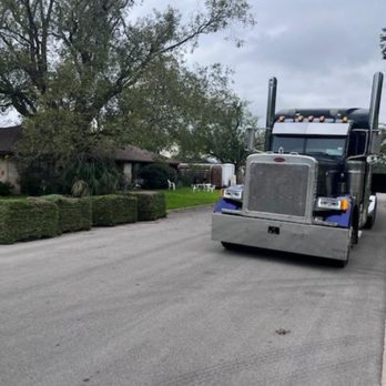 JD Landscaper - Delivery of pallets of St Augustine for Round Rock cleint - Lawn Services Near Me