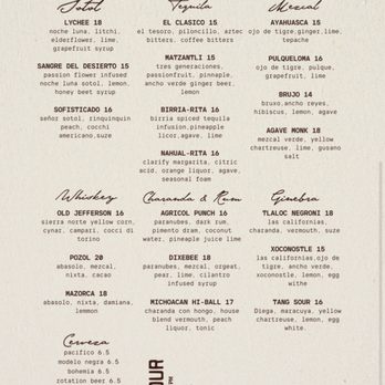 Xaman Cafe - Drink menu (7/21/23) - Cafes Near Me - Dallas, Texas