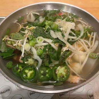 The Pho Fix - Build Your Own Bowl with Shrimp, Crab Stick, Quail Eggs, & Extra Veggies - Vietnamese Near Me - Houston, Texas