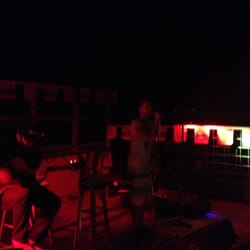 Wannabes Bar and Grill - Mary's Crooked Box on the porch minus the drummer