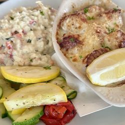 The Blue Heron Restaurant at The Beaufort Club - Scallops au gratin