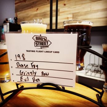 Bird Street Brewing - Tasting flight - Breweries Near Me - Lemoore, California Bird Street Brewing - Tasting flight - Breweries Near Me - Lemoore, California