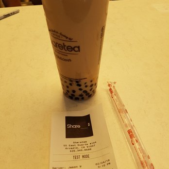 Sharetea - Okinawa Pearl Milk Tea With Pudding, No Ice - Bubble Tea Near Me - Arcadia, California Sharetea - Okinawa Pearl Milk Tea With Pudding, No Ice - Bubble Tea Near Me - Arcadia, California