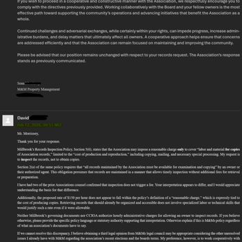 M&M Property Management - My response to Seans $600 estimate challenging it and his response in return. - Property Management Near Me - Parker, Colorado