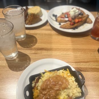 Big Bad Breakfast - two plates of food and drinks - Breakfast & Brunch Near Me - Mount Pleasant, South Carolina Big Bad Breakfast - two plates of food and drinks - Breakfast & Brunch Near Me - Mount Pleasant, South Carolina