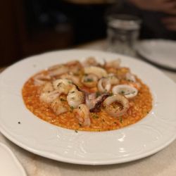 Watercolour Restaurant - SEAFOOD RISOTTO $68 market seafood + arborio rice + light seafood & tomato broth