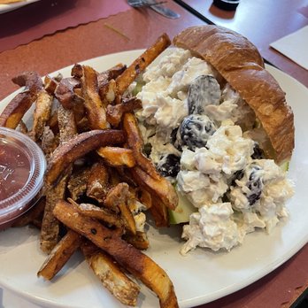 Two Black Dogs - Chicken Salad Croissant - New American Near Me - Green Creek, New Jersey Two Black Dogs - Chicken Salad Croissant - New American Near Me - Green Creek, New Jersey