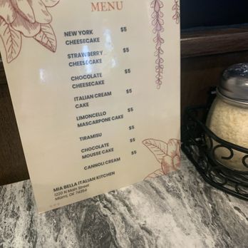 Mia Bella - Great selection on desserts - Italian Near Me - Miami, Oklahoma