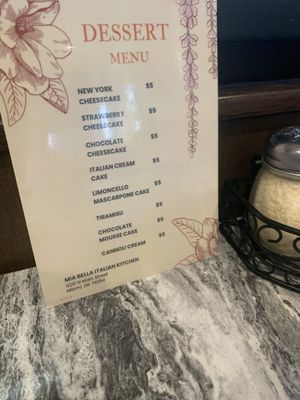 Menu photo 4 Mia Bella Miami, OK