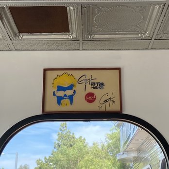 Studio Diner - Look who adorns the small waiting area wall, - American Near Me - San Diego, California