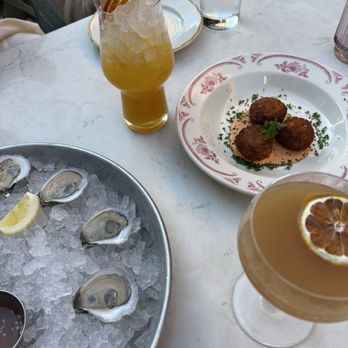 Seraphine - 1/2 dozen NC oysters, crawfish & shrimp croquettes - Cajun/Creole Near Me - Durham, North Carolina Seraphine - 1/2 dozen NC oysters, crawfish & shrimp croquettes - Cajun/Creole Near Me - Durham, North Carolina