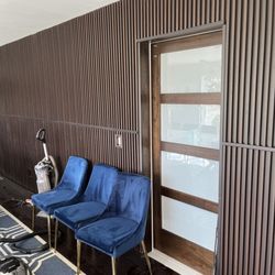 Good To Go Handyman - Slat wall with custom jambs and barn door