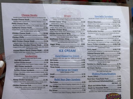 Menu photo 3 Scoops Ice Cream & Grille Mountville, PA