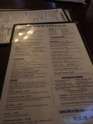 Menu photo 1 The CrossRoads Bar & Grill Chicago, IL Menu photo 1 The CrossRoads Bar & Grill Chicago, IL