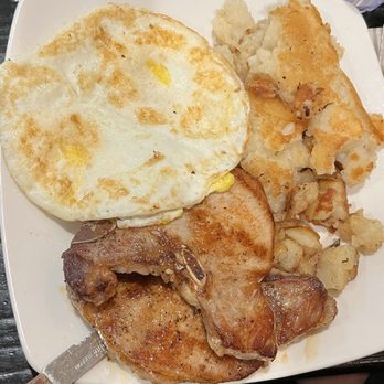 New Taraval Cafe - Pork chop and eggs over hard - Breakfast & Brunch Near Me - San Francisco, California New Taraval Cafe - Pork chop and eggs over hard - Breakfast & Brunch Near Me - San Francisco, California