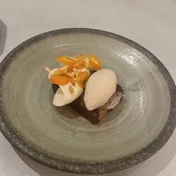 NARO - hojicha pudding cake - Korean Near Me - New York, New York NARO - hojicha pudding cake - Korean Near Me - New York, New York