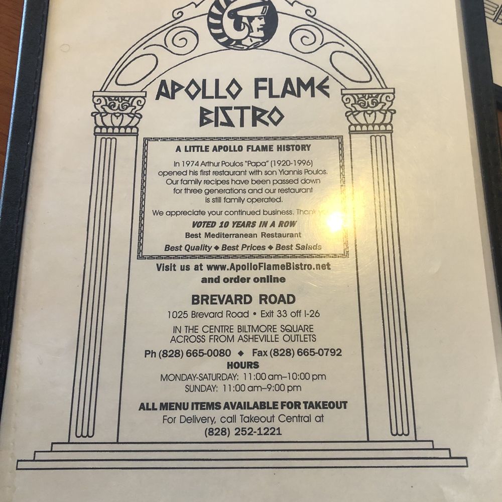 Apollo Flame Bistro - Brevard Rd - Greek Near Me - Asheville, North Carolina Apollo Flame Bistro - Brevard Rd - Greek Near Me - Asheville, North Carolina