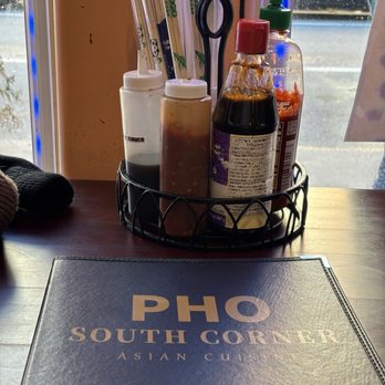 Pho South Corner - Menu and table sauces - Vietnamese Near Me - Philadelphia, Pennsylvania