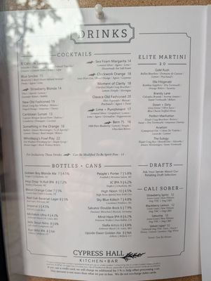 Menu photo 1 Cypress Hall New Bern, NC Menu photo 1 Cypress Hall New Bern, NC