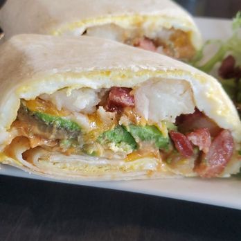 Juany's Cafe & Grill - Closeup of the Mexican Breakfast Burrito. - Breakfast & Brunch Near Me - Fair Lawn, New Jersey Juany's Cafe & Grill - Closeup of the Mexican Breakfast Burrito. - Breakfast & Brunch Near Me - Fair Lawn, New Jersey