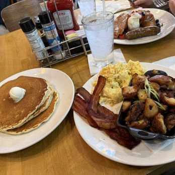 Big Bad Breakfast - Greystone - My personal custom favorite I would like to share: The Beast  Flapjacks w/ Three Eggs , Bacon, and Roasted Potatoes. - Breakfast & Brunch Near Me - Birmingham, Alabama