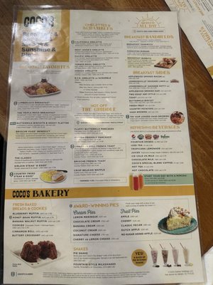 Menu photo 2 Coco's Mission Hills, CA