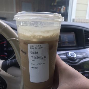Starbucks - Obviously the wrong drink, ordered a Tall iced Carmel cloud and got whatever this is - Coffee & Tea Near Me - Aurora, Colorado Starbucks - Obviously the wrong drink, ordered a Tall iced Carmel cloud and got whatever this is - Coffee & Tea Near Me - Aurora, Colorado
