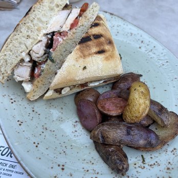 Tender Greens - The original sandwich with a side of roasted potatoes - Salad Near Me - Berkeley, California