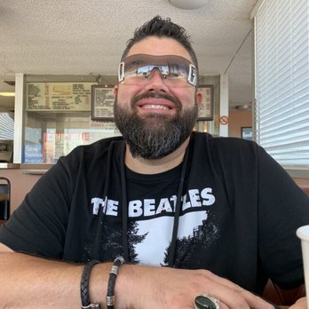 George's Hamburgers - My husbear with a happy face after eating the delicious burger and fries - Burgers Near Me - Fullerton, California George's Hamburgers - My husbear with a happy face after eating the delicious burger and fries - Burgers Near Me - Fullerton, California