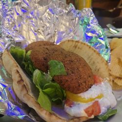 Domus Fare - Falafel gyro, definitely taste the homemade ingredients!