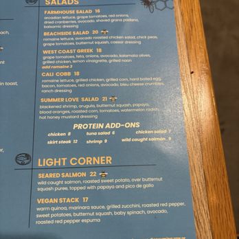 Over Easy Kitchen - Menu (as of May 2026) - Salad Near Me - Holmdel, New Jersey