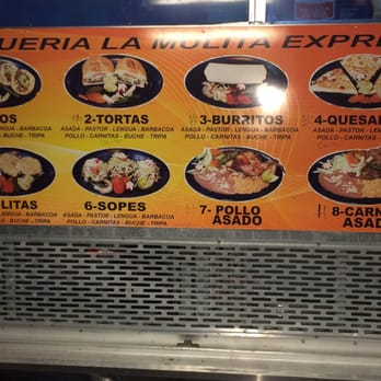 La Mulita Express - the menu for the restaurant - Food Trucks Near Me - Hermitage, Tennessee