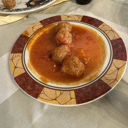 The complimentary polpetini were tender and delicious!