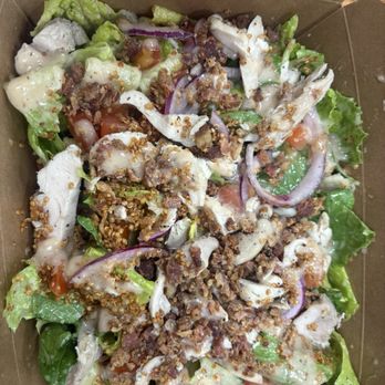 Baygreens - Chopped chicken salad (No eggs) - Salad Near Me - Oakland, California Baygreens - Chopped chicken salad (No eggs) - Salad Near Me - Oakland, California